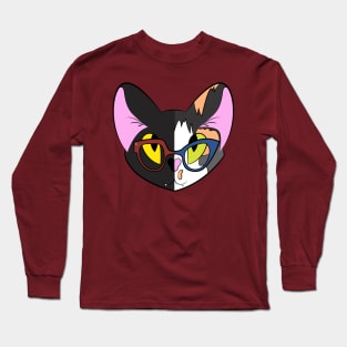 Purrfection in Two Parts Long Sleeve T-Shirt